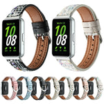 Woolen Leather Watch Band, For Samsung Galaxy Fit 3