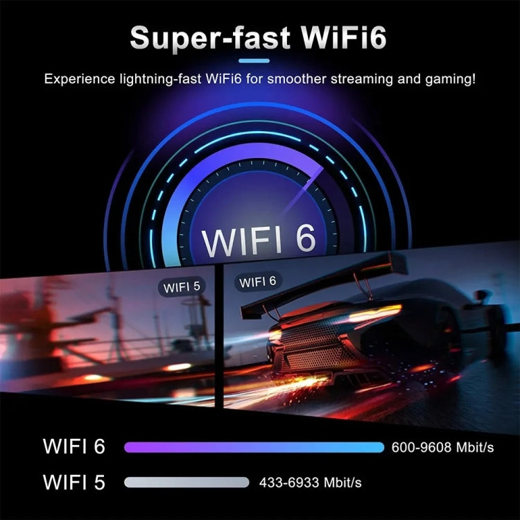 LEMFO DQ10 معالج Allwinner H618 رباعي النواة ARM Cortex A53 جهاز تلفاز أندرويد بدقة 8K، 2GB+16GB