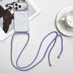 MagSafe Magnetic PC + TPU Phone Case with Lanyard, For iPhone 17e / 16e, For iPhone 17 Pro Max, For iPhone 17 Pro, For iPhone 17