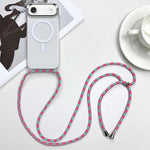 غطاء هاتف مغناطيسي MagSafe من PC + TPU مع حبل معصم، لهواتف iPhone Air، iPhone 16 Pro Max، iPhone 16 Pro، iPhone 16 Plus