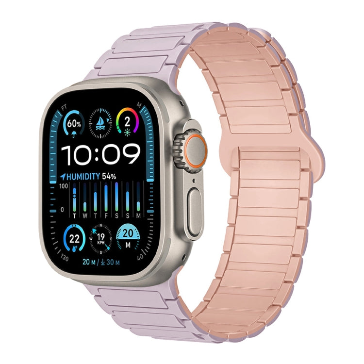 I-Shaped Magnetic Silicone Watch Band, For Apple Watch SE 2023 44mm, For Apple Watch SE 2023 40mm, For Apple Watch Ultra 2 49mm