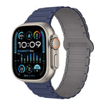 I-Shaped Magnetic Silicone Watch Band, For Apple Watch SE 2023 44mm, For Apple Watch SE 2023 40mm, For Apple Watch Ultra 2 49mm
