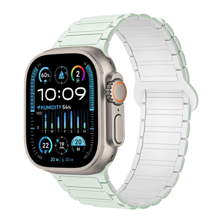 I-Shaped Magnetic Silicone Watch Band, For Apple Watch Series 9 45mm, For Apple Watch Series 9 41mm, For Apple Watch Ultra 49mm