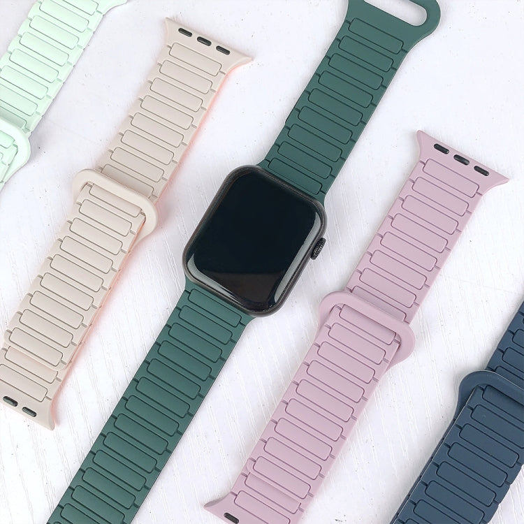 I-Shaped Magnetic Silicone Watch Band, For Apple Watch Series 9 45mm, For Apple Watch Series 9 41mm, For Apple Watch Ultra 49mm
