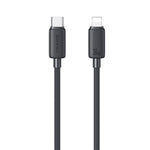 USAMS US-SJ697 كابل شحن سريع ونقل بيانات USB-C / Type-C إلى 8 دبابيس بقوة 30 واط مخطط، 1 متر، 2 متر، 3 متر