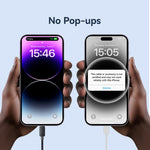 USAMS US-SJ697 كابل شحن سريع ونقل بيانات USB-C / Type-C إلى 8 دبابيس بقوة 30 واط مخطط، 1 متر، 2 متر، 3 متر