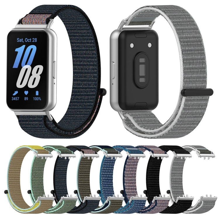 Nylon Loop Hook and Loop Fastener Watch Band, For Samsung Galaxy Fit 3
