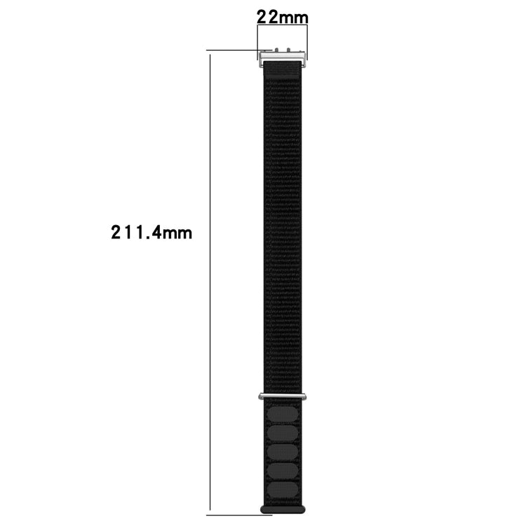 Nylon Loop Hook and Loop Fastener Watch Band, For Samsung Galaxy Fit 3