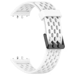 Hole Style Dual Buckle Silicone Watch Band, For Samsung Galaxy Fit 3