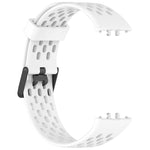 Hole Style Dual Buckle Silicone Watch Band, For Samsung Galaxy Fit 3