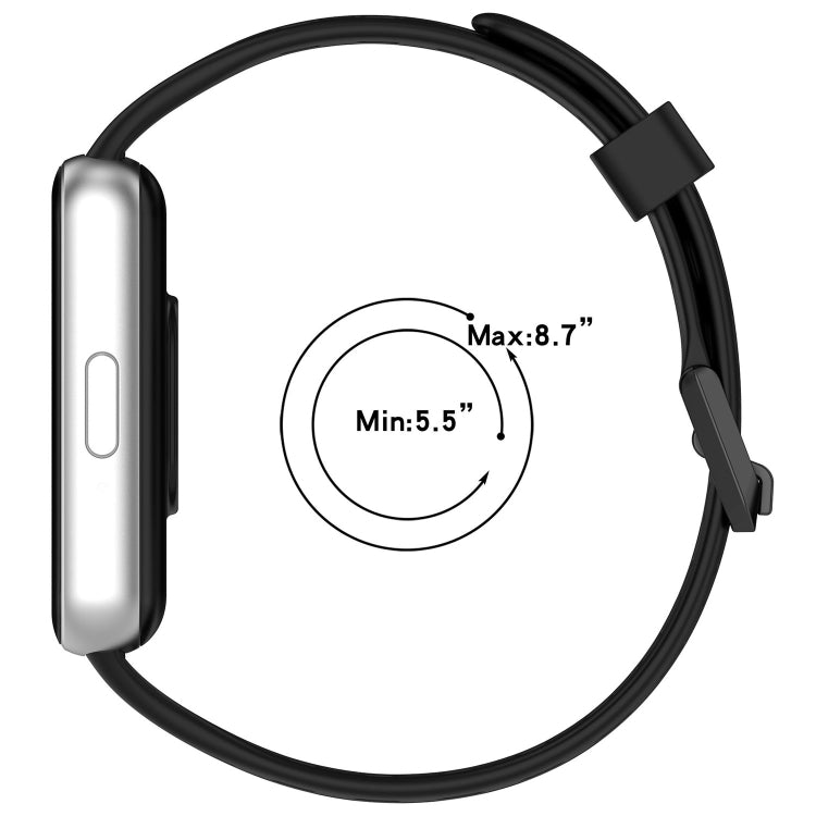 Hole Style Dual Buckle Silicone Watch Band, For Samsung Galaxy Fit 3