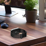 Hole Style Dual Buckle Silicone Watch Band, For Samsung Galaxy Fit 3