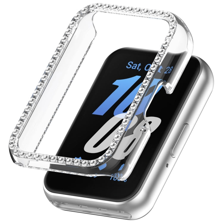 Diamond Half Pack Hollow PC Watch Protective Case, For Samsung Galaxy Fit 3