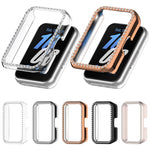 Diamond Half Pack Hollow PC Watch Protective Case, For Samsung Galaxy Fit 3