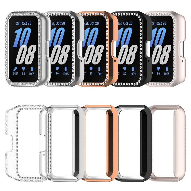 Diamond Half Pack Hollow PC Watch Protective Case, For Samsung Galaxy Fit 3