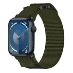 Nylon Hook And Loop Fastener Watch Band, For Apple Watch Series 10 46mm, For Apple Watch Series 10 42mm, For Apple Watch SE 2023 44mm, For Apple Watch SE 2023 40mm, For Apple Watch Ultra 2 49mm, For Apple Watch Series 9 45mm, For Apple Watch Series 9 4...
