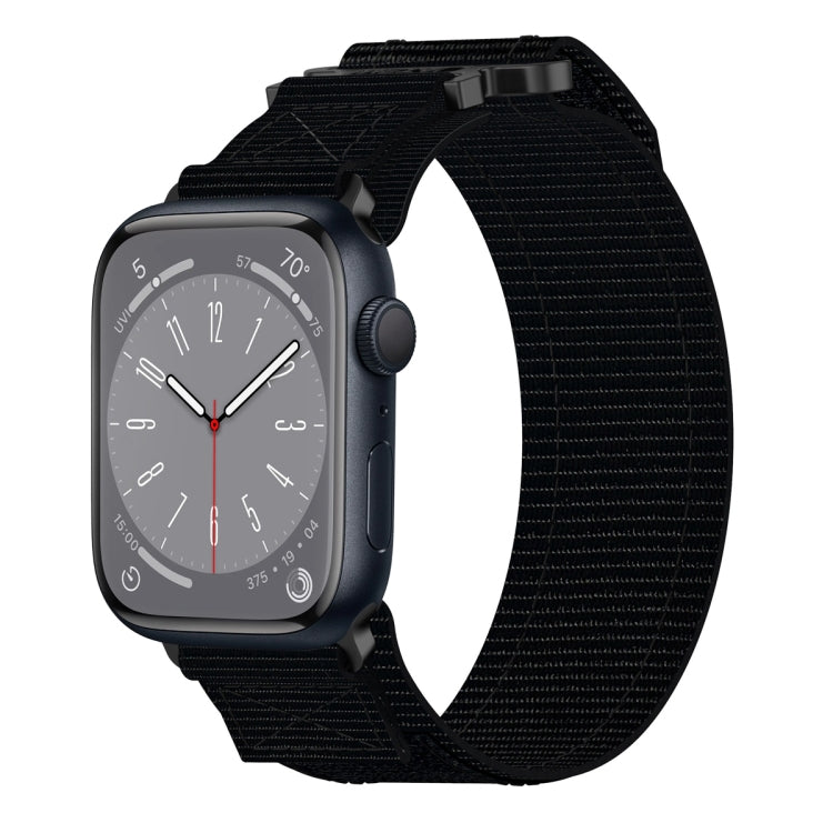 Nylon Hook And Loop Fastener Watch Band, For Apple Watch Series 10 46mm, For Apple Watch Series 10 42mm, For Apple Watch SE 2023 44mm, For Apple Watch SE 2023 40mm, For Apple Watch Ultra 2 49mm, For Apple Watch Series 9 45mm, For Apple Watch Series 9 4...