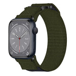 Nylon Hook And Loop Fastener Watch Band, For Apple Watch Series 10 46mm, For Apple Watch Series 10 42mm, For Apple Watch SE 2023 44mm, For Apple Watch SE 2023 40mm, For Apple Watch Ultra 2 49mm, For Apple Watch Series 9 45mm, For Apple Watch Series 9 4...