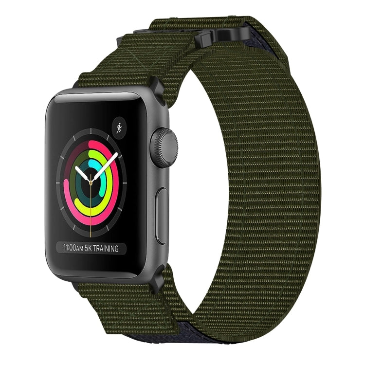Nylon Hook And Loop Fastener Watch Band, For Apple Watch 38mm