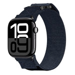 Nylon Hook And Loop Fastener Watch Band, For Apple Watch Series 10 46mm, For Apple Watch Series 10 42mm, For Apple Watch SE 2023 44mm, For Apple Watch SE 2023 40mm, For Apple Watch Ultra 2 49mm, For Apple Watch Series 9 45mm, For Apple Watch Series 9 4...