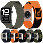 Nylon Hook And Loop Fastener Watch Band, For Apple Watch 38mm