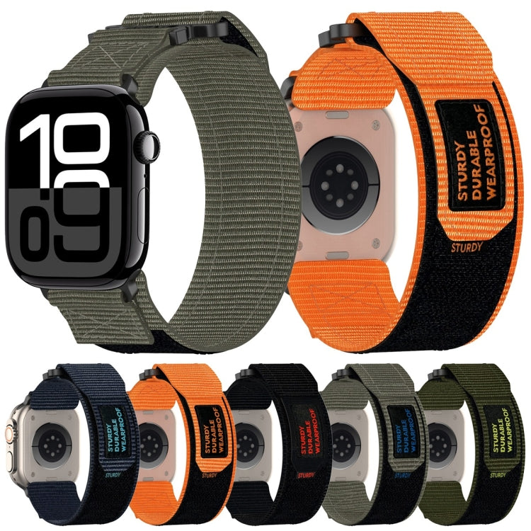 Nylon Hook And Loop Fastener Watch Band, For Apple Watch 38mm