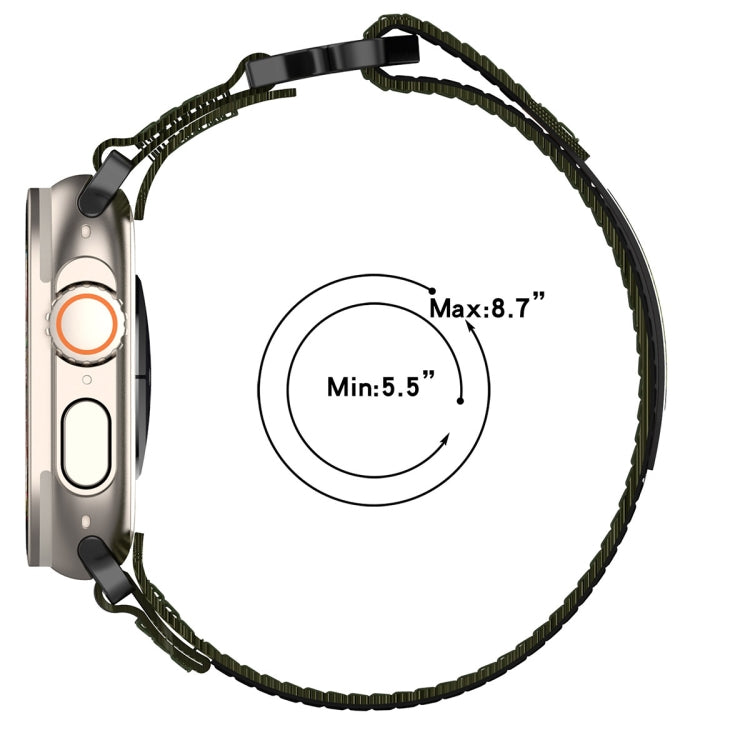 Nylon Hook And Loop Fastener Watch Band, For Apple Watch 38mm