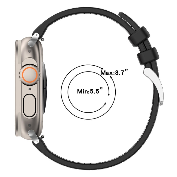 Official Buckle Hybrid Nylon Braid Silicone Watch Band, For Apple Watch 42mm, For Apple Watch 38mm