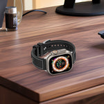 Official Buckle Hybrid Nylon Braid Silicone Watch Band, For Apple Watch 42mm, For Apple Watch 38mm