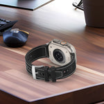 Official Buckle Hybrid Nylon Braid Silicone Watch Band, For Apple Watch 42mm, For Apple Watch 38mm