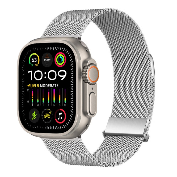 ZGA Milanese Magnetic Metal Watch Band, For Apple Watch Series 10 46mm, For Apple Watch Series 10 42mm, For Apple Watch SE 2023 44mm, For Apple Watch Ultra 2 49mm, For Apple Watch Series 9 45mm, For Apple Watch Ultra 49mm, For Apple Watch Series 8 45mm...