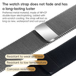 ZGA Milanese Magnetic Metal Watch Band, For Apple Watch Series 10 46mm, For Apple Watch Series 10 42mm, For Apple Watch SE 2023 44mm, For Apple Watch Ultra 2 49mm, For Apple Watch Series 9 45mm, For Apple Watch Ultra 49mm, For Apple Watch Series 8 45mm...