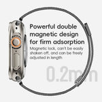 ZGA Milanese Magnetic Metal Watch Band, For Apple Watch Series 10 46mm, For Apple Watch Series 10 42mm, For Apple Watch SE 2023 44mm, For Apple Watch Ultra 2 49mm, For Apple Watch Series 9 45mm, For Apple Watch Ultra 49mm, For Apple Watch Series 8 45mm...