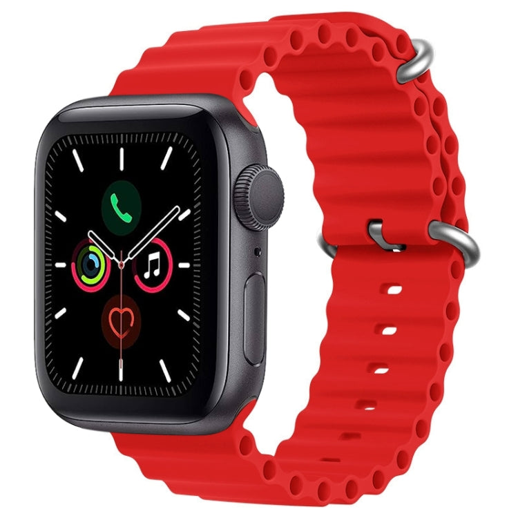 ZGA Ocean Silicone Watch Band, For Apple Watch Series 10 46mm, For Apple Watch Series 10 42mm, For Apple Watch SE 2023 44mm, For Apple Watch Ultra 2 49mm, For Apple Watch Series 9 45mm, For Apple Watch Ultra 49mm, For Apple Watch Series 8 45mm         ...