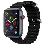 ZGA Ocean Silicone Watch Band, For Apple Watch Series 4 44mm, For Apple Watch Series 3 42mm, For Apple Watch Series 2 42mm, For Apple Watch 42mm