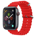 ZGA Ocean Silicone Watch Band, For Apple Watch Series 4 44mm, For Apple Watch Series 3 42mm, For Apple Watch Series 2 42mm, For Apple Watch 42mm