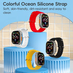 ZGA Ocean Silicone Watch Band, For Apple Watch Series 4 44mm, For Apple Watch Series 3 42mm, For Apple Watch Series 2 42mm, For Apple Watch 42mm