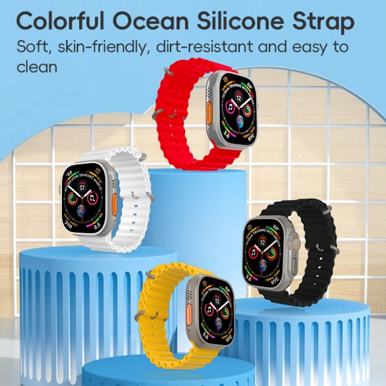ZGA Ocean Silicone Watch Band, For Apple Watch Series 4 44mm, For Apple Watch Series 3 42mm, For Apple Watch Series 2 42mm, For Apple Watch 42mm
