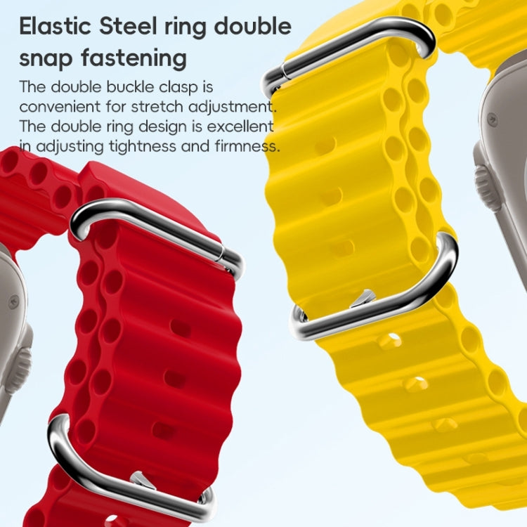 ZGA Ocean Silicone Watch Band, For Apple Watch Series 4 44mm, For Apple Watch Series 3 42mm, For Apple Watch Series 2 42mm, For Apple Watch 42mm