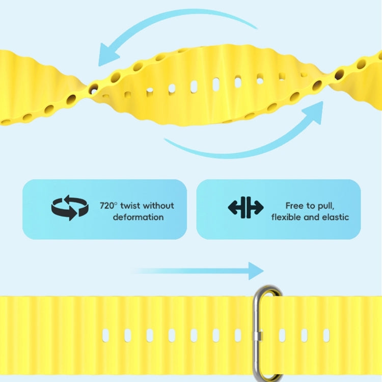 ZGA Ocean Silicone Watch Band, For Apple Watch Series 4 44mm, For Apple Watch Series 3 42mm, For Apple Watch Series 2 42mm, For Apple Watch 42mm