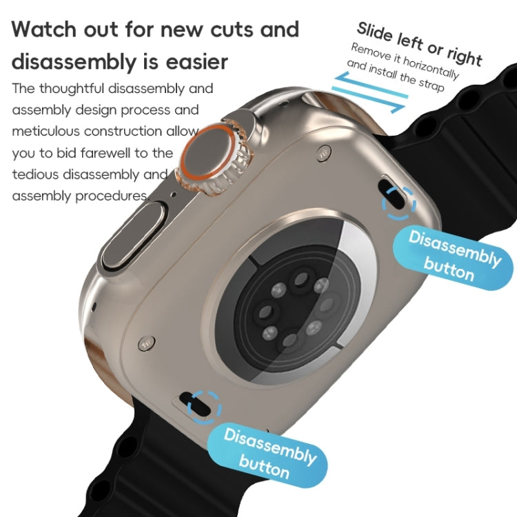 ZGA Ocean Silicone Watch Band, For Apple Watch Series 4 44mm, For Apple Watch Series 3 42mm, For Apple Watch Series 2 42mm, For Apple Watch 42mm