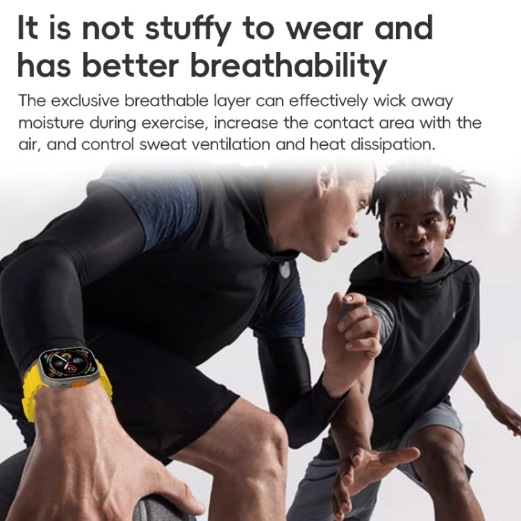 ZGA Ocean Silicone Watch Band, For Apple Watch Series 4 44mm, For Apple Watch Series 3 42mm, For Apple Watch Series 2 42mm, For Apple Watch 42mm