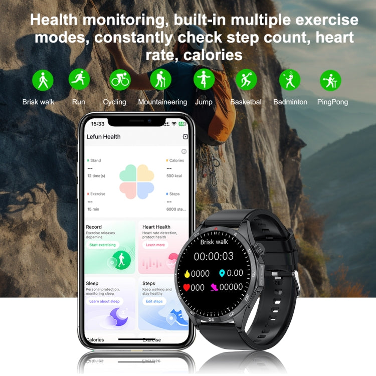 GTS4/LT09 1.5 inch IP67 Fitness Wellness Smart Watch Support Bluetooth Call / Sleep / Blood Oxygen / Heart Rate Health Monitor, Silicone Strap, Steel Strap