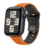 Wave Texture Reverse Buckle Silicone Watch Band, For Apple Watch Series 10 46mm, For Apple Watch Series 10 42mm, For Apple Watch SE 2023 44mm, For Apple Watch SE 2023 40mm