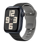 Wave Texture Reverse Buckle Silicone Watch Band, For Apple Watch Series 10 46mm, For Apple Watch Series 10 42mm, For Apple Watch SE 2023 44mm, For Apple Watch SE 2023 40mm