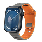 Wave Texture Reverse Buckle Silicone Watch Band, For Apple Watch Ultra 2 49mm, For Apple Watch Series 9 45mm, For Apple Watch Series 9 41mm, For Apple Watch Ultra 49mm