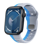Wave Texture Reverse Buckle Silicone Watch Band, For Apple Watch Ultra 2 49mm, For Apple Watch Series 9 45mm, For Apple Watch Series 9 41mm, For Apple Watch Ultra 49mm