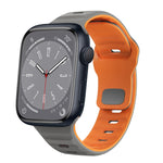 Wave Texture Reverse Buckle Silicone Watch Band, For Apple Watch Series 8 41mm, For Apple Watch Series 8 45mm, For Apple Watch SE 2022 40mm, For Apple Watch SE 2022 44mm