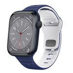 Wave Texture Reverse Buckle Silicone Watch Band, For Apple Watch Series 8 41mm, For Apple Watch Series 8 45mm, For Apple Watch SE 2022 40mm, For Apple Watch SE 2022 44mm