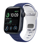 Wave Texture Reverse Buckle Silicone Watch Band, For Apple Watch Series 8 41mm, For Apple Watch Series 8 45mm, For Apple Watch SE 2022 40mm, For Apple Watch SE 2022 44mm